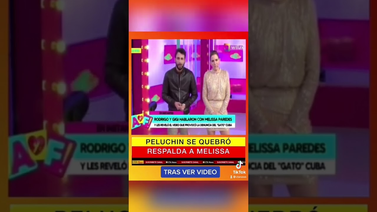 PELUCHIN se quiebra EN VIVO tras ver video donde menor acusa al &lsquo;Gato&rsquo; #amoryfuego #willax #ctanews