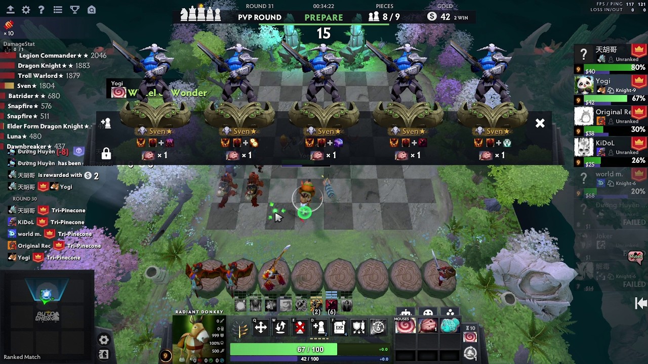 6 KNIGHTS + 4 TROLLS! 🛡️🪓 | Sven goes God Mode | Dota2 Arcade Auto Chess Season 42
