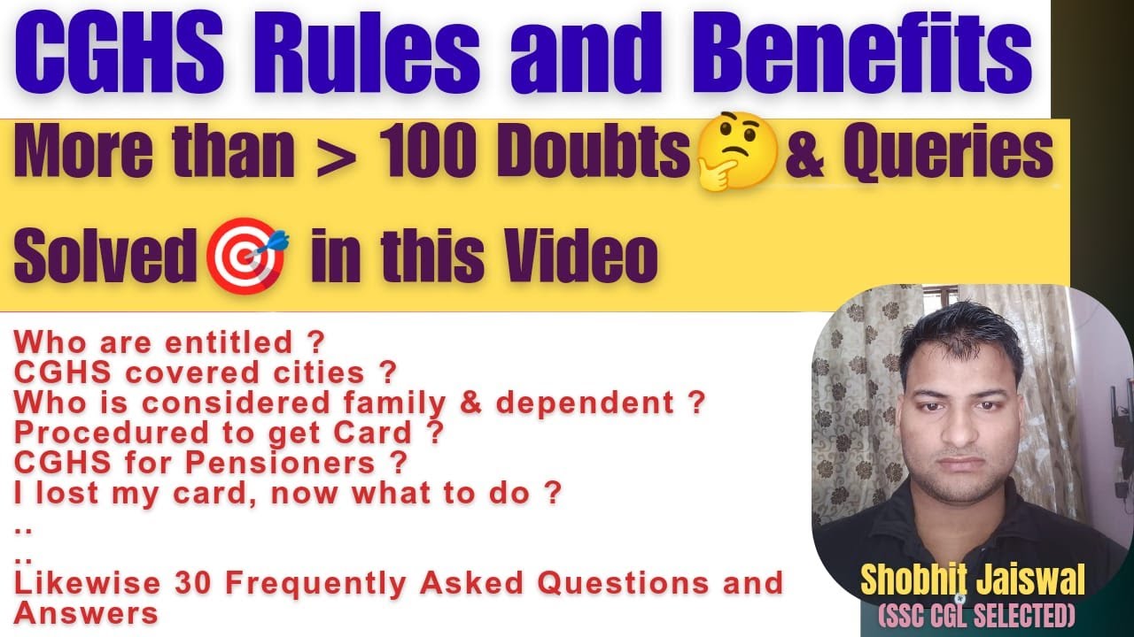 GET READY for the BEST CGHS Card Benefits | CGHS Card Rules and Benefit
