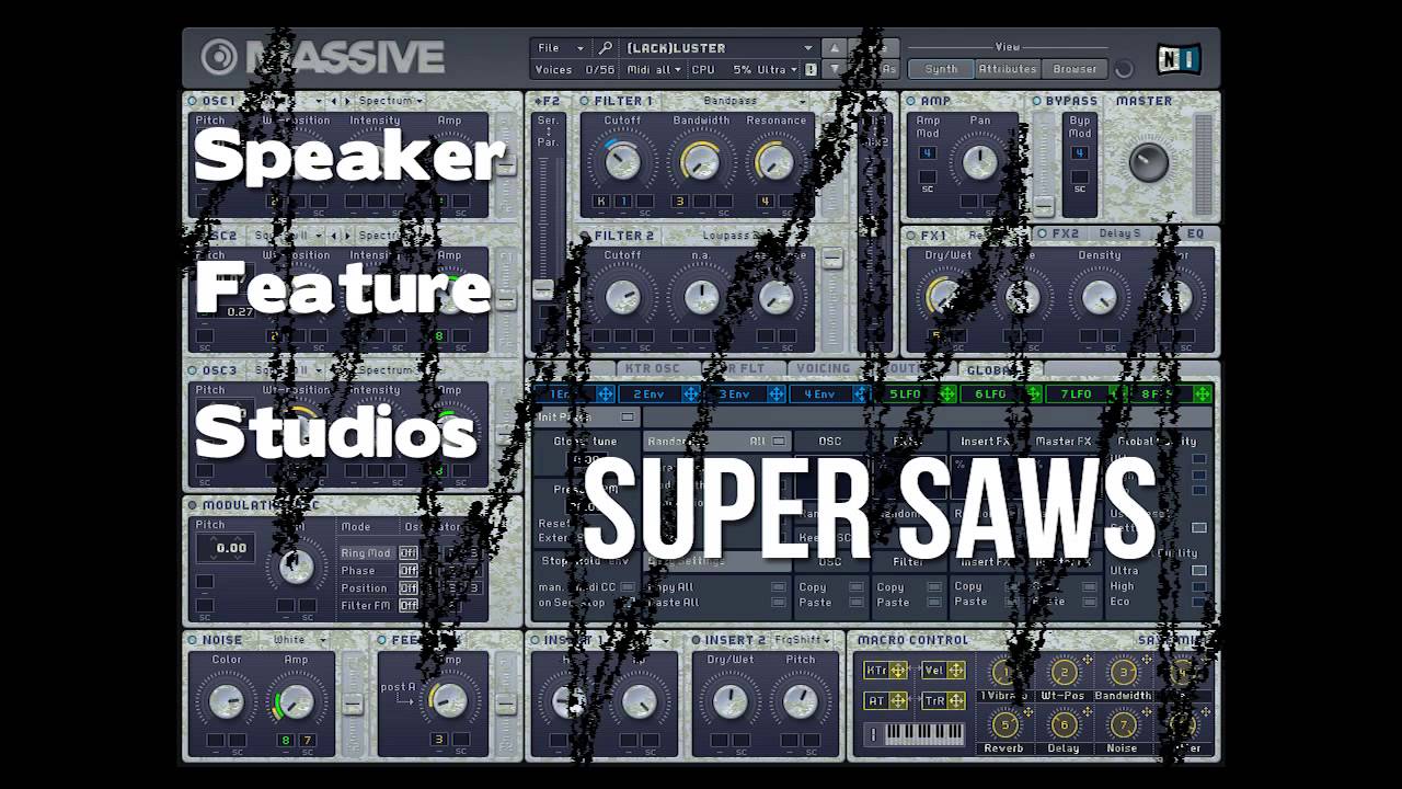 Massive Preset Soundbank - Super Saws by Speaker Feature Studios