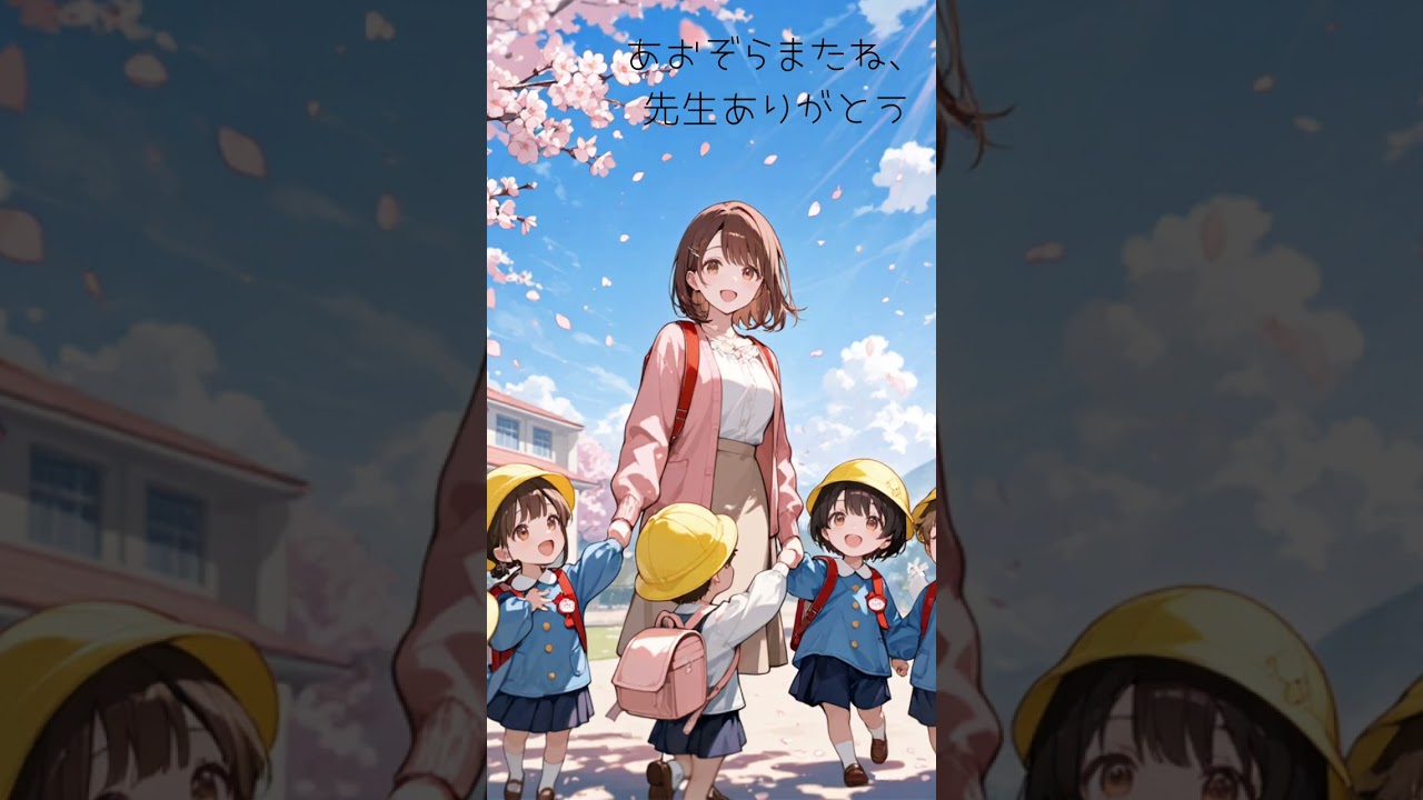あおぞらまたね、先生ありがとう。（original）　#卒園 #卒園ソング 