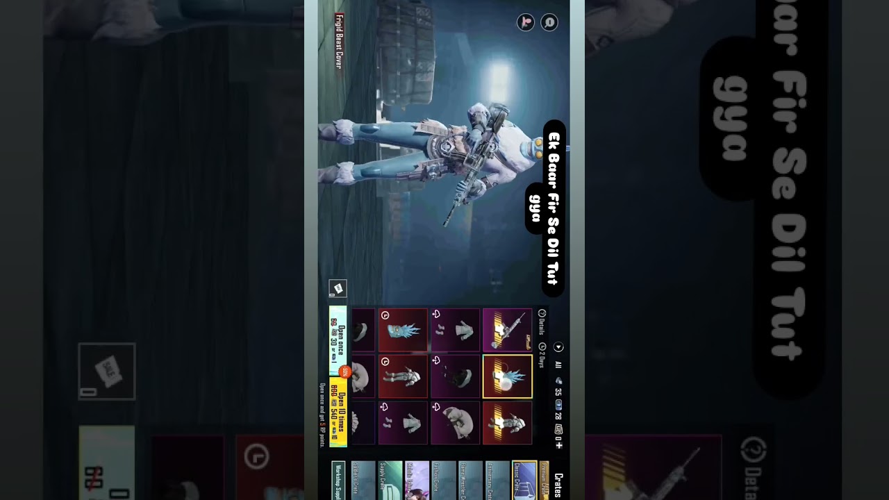 M416 GlacierBgmi, Pubg mobile#classiccrateopen #glacier #shorts#shortvideo #m416glacier