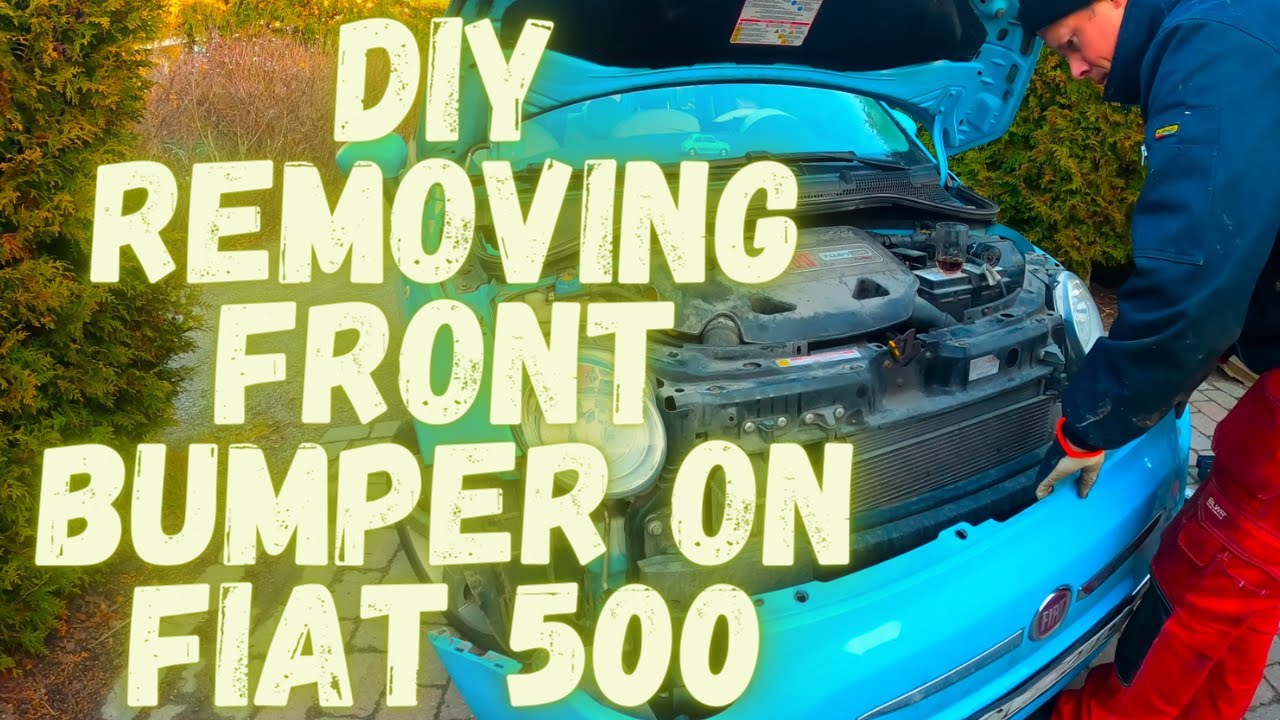 Removing and remounting front bumper on fiat 500