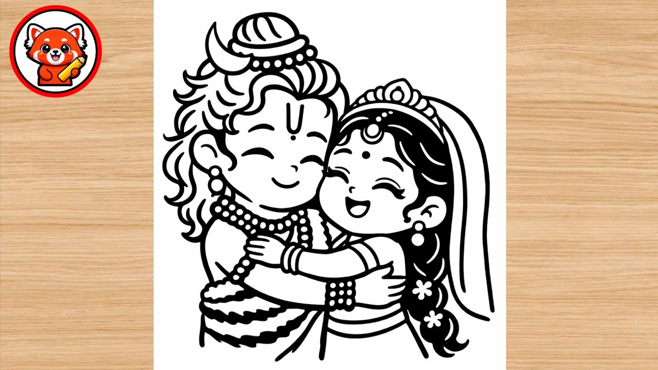 HOW TO DRAW LORD SHIVA AND PARVATI | STEP BY STEP DRAWING TUTORIAL | IMDSKETCHART