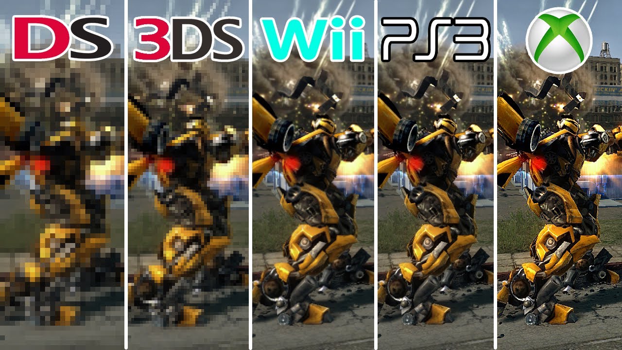 Transformers: Dark of the Moon (2011) DS vs 3DS vs Wii vs PS3 vs XBOX 360 (Which One is Better?)