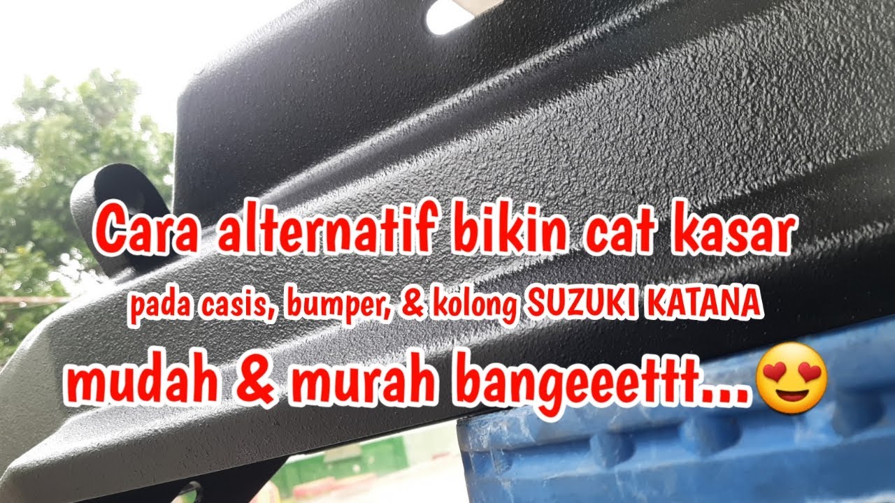 Cara membuat cat kasar | bikin cat kulit jeruk dengan bahan minimalis #bangmunpaintjob