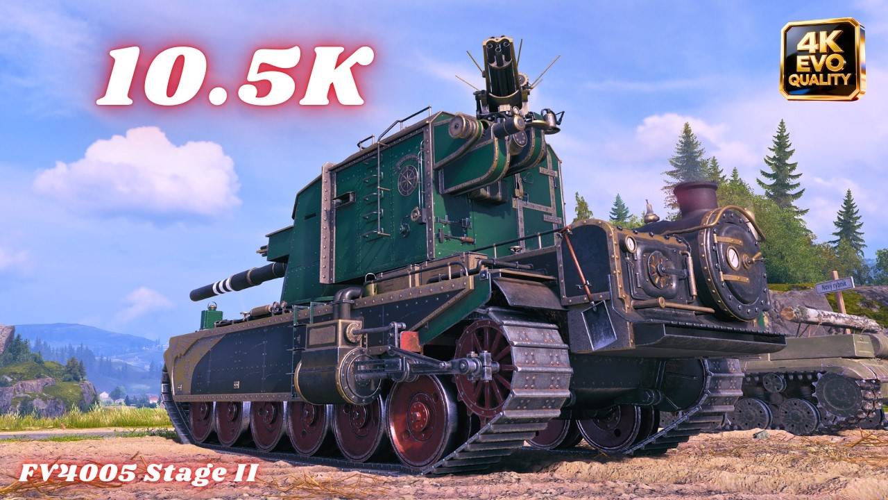 FV4005 Stage II 10.5K Damage 6 Kills & FV4005 - 11.3K 6 Kills & 12K  World of Tanks #wot