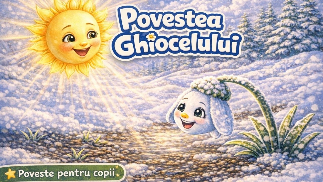 Legenda Ghiocelului 🌼 | Poveste pentru copii despre curaj, iarnă și primăvară