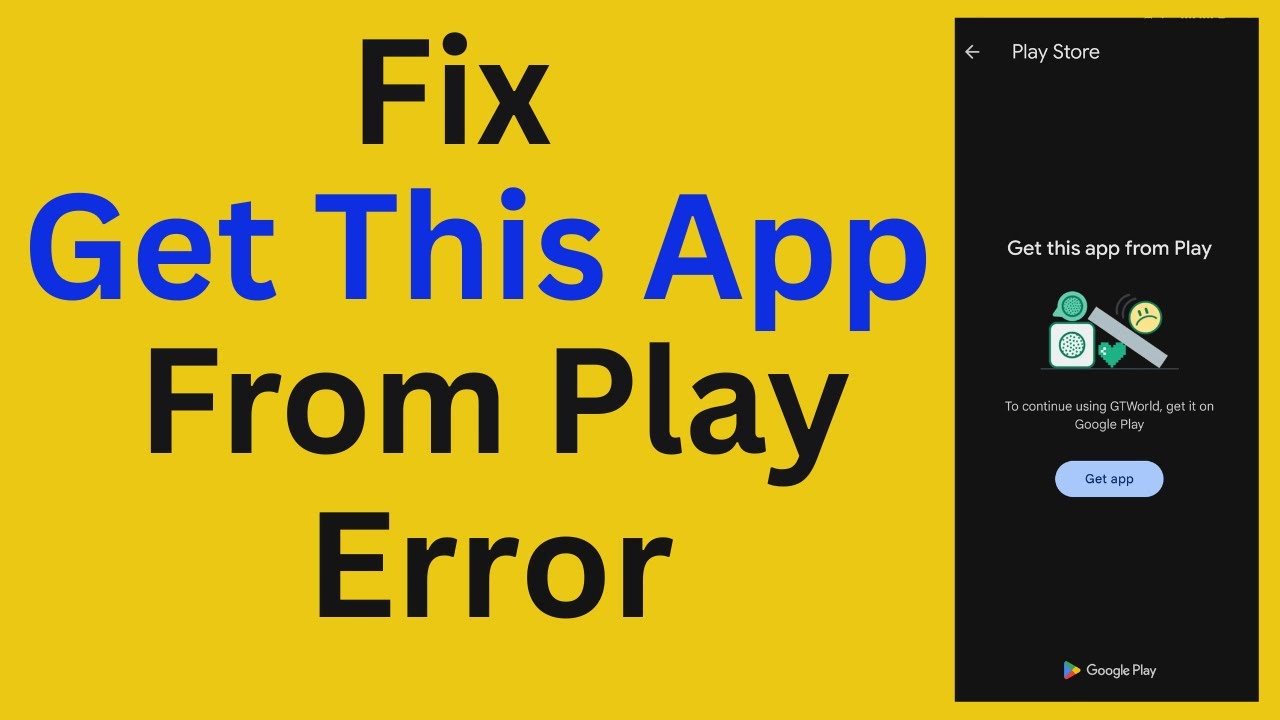 Как исправить проблему с загрузкой этого приложения из Play Store на Android
