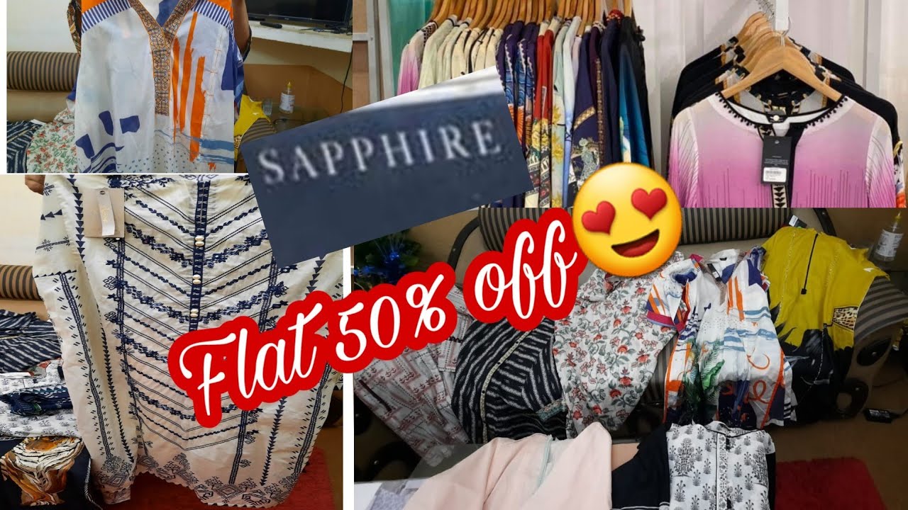 Sapphire Sale flat 50% off pret and bedsheet shopping- Vlogs for all