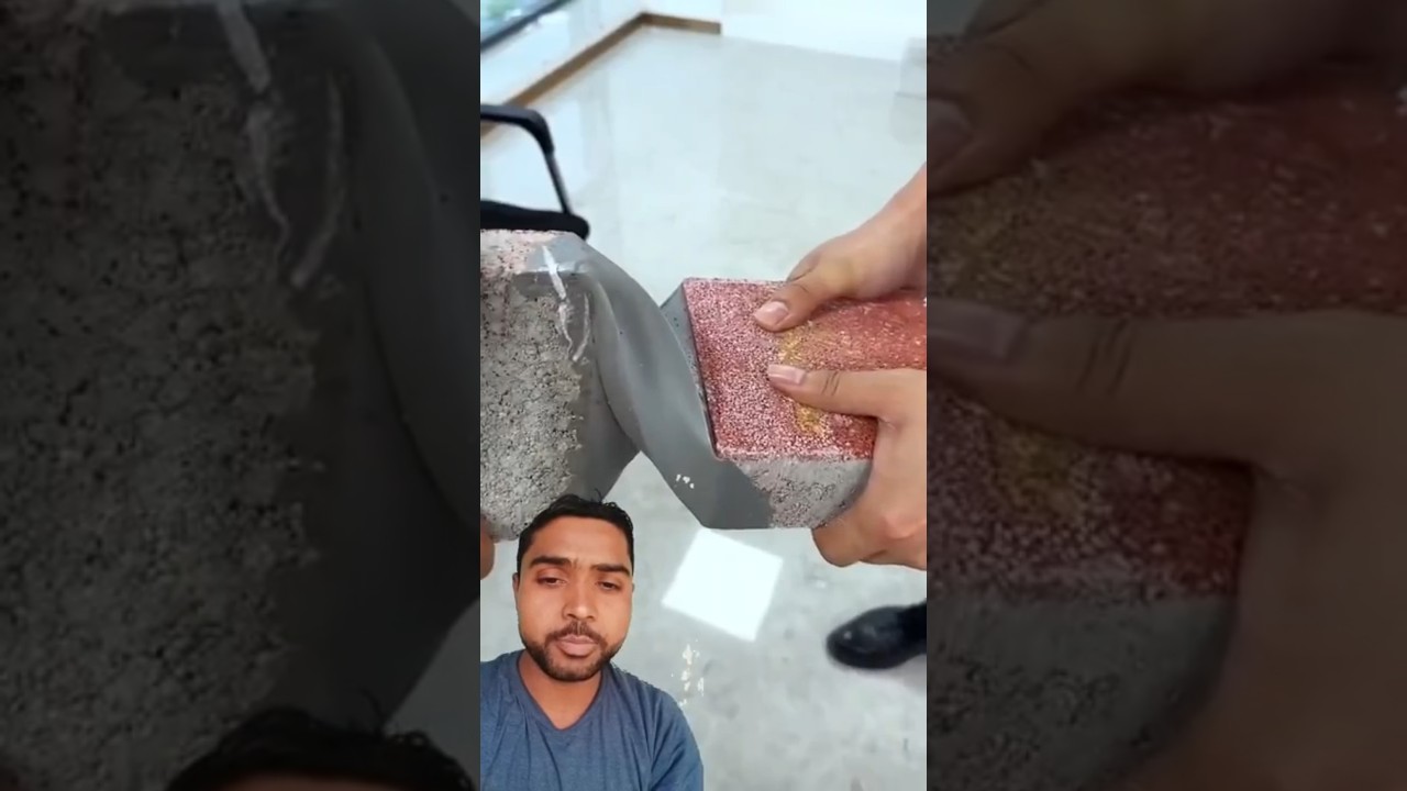 Kya aapne kabhi aisa cement dekha hai jo rubber ki tarah kichta hai? 🤔 