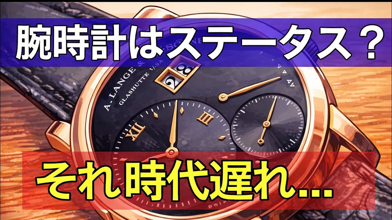 高級腕時計＝ステータス？その価値観、もう終わりです