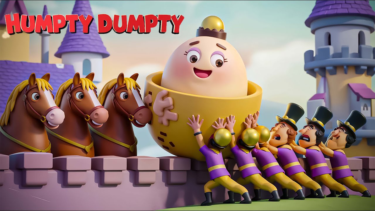 Humpty Dumpty and Friends |  Nursery Rhymes & Kids | Cartoon Video | Funny playing | Fun Learning