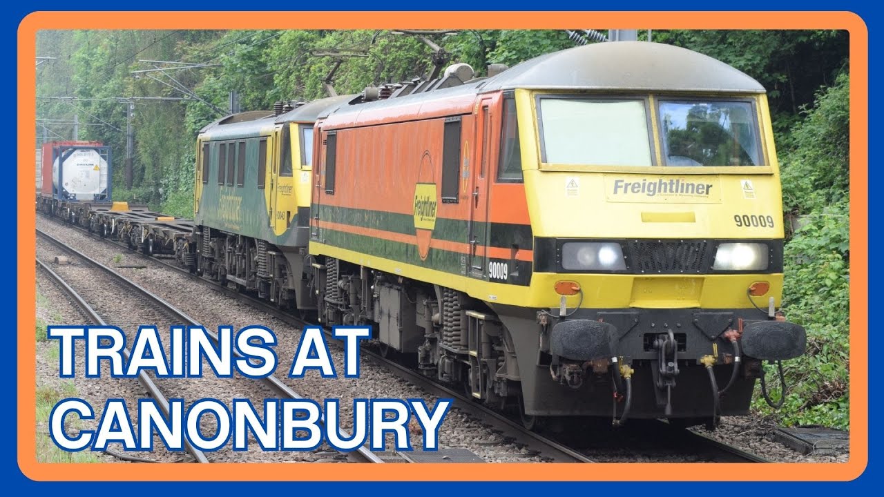 TRAINS at CANONBURY railway station