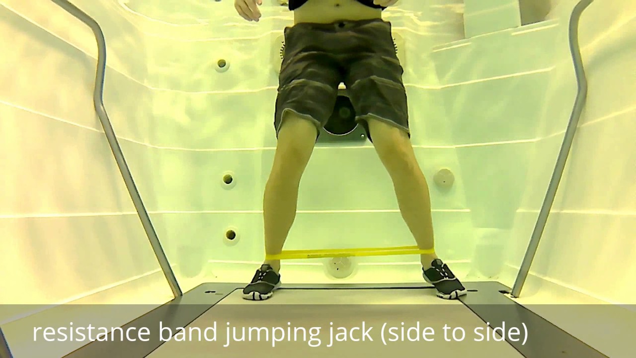 Hip exercises in the pool setting