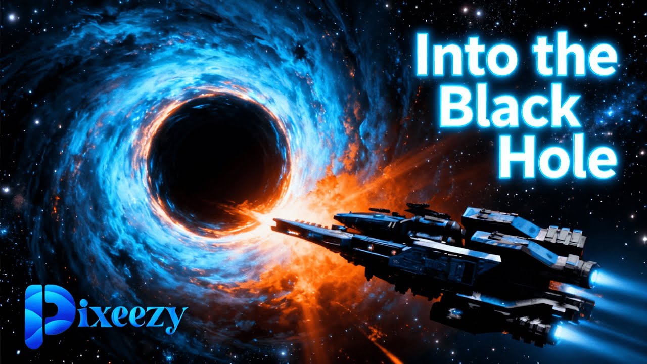 Black Hole & Spaceship Animation | Blender 3D Space Scene