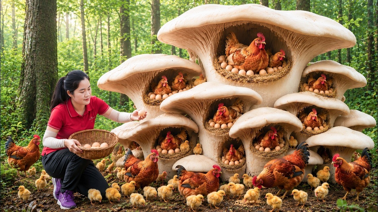 Harvesting Wild Chickens, Big Turkey, Chicks, Goes to market sell | Pheasant: From Egg to Survivor