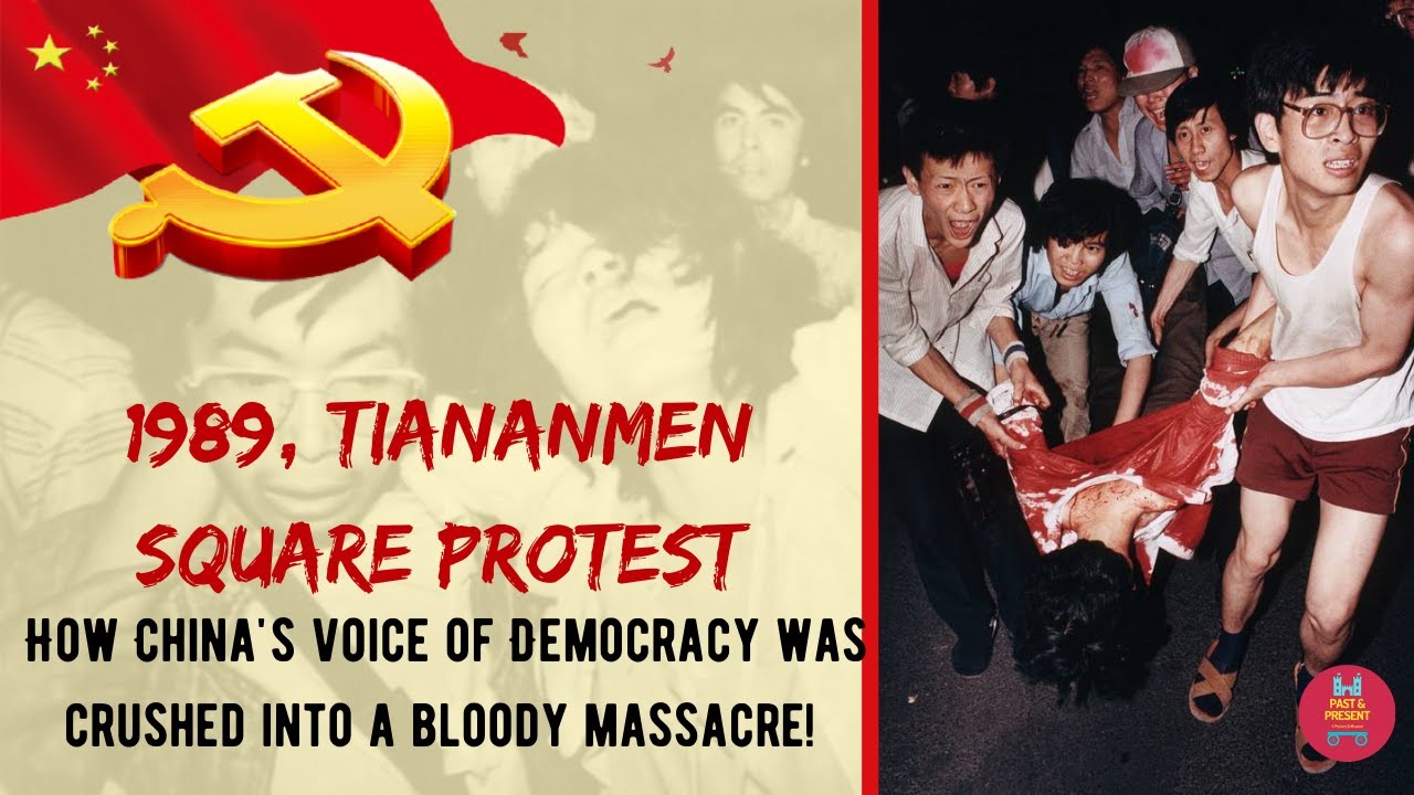 The Tiananmen Square Massacre 1989|  The Tank Man of China | Students Protest in China for Democracy