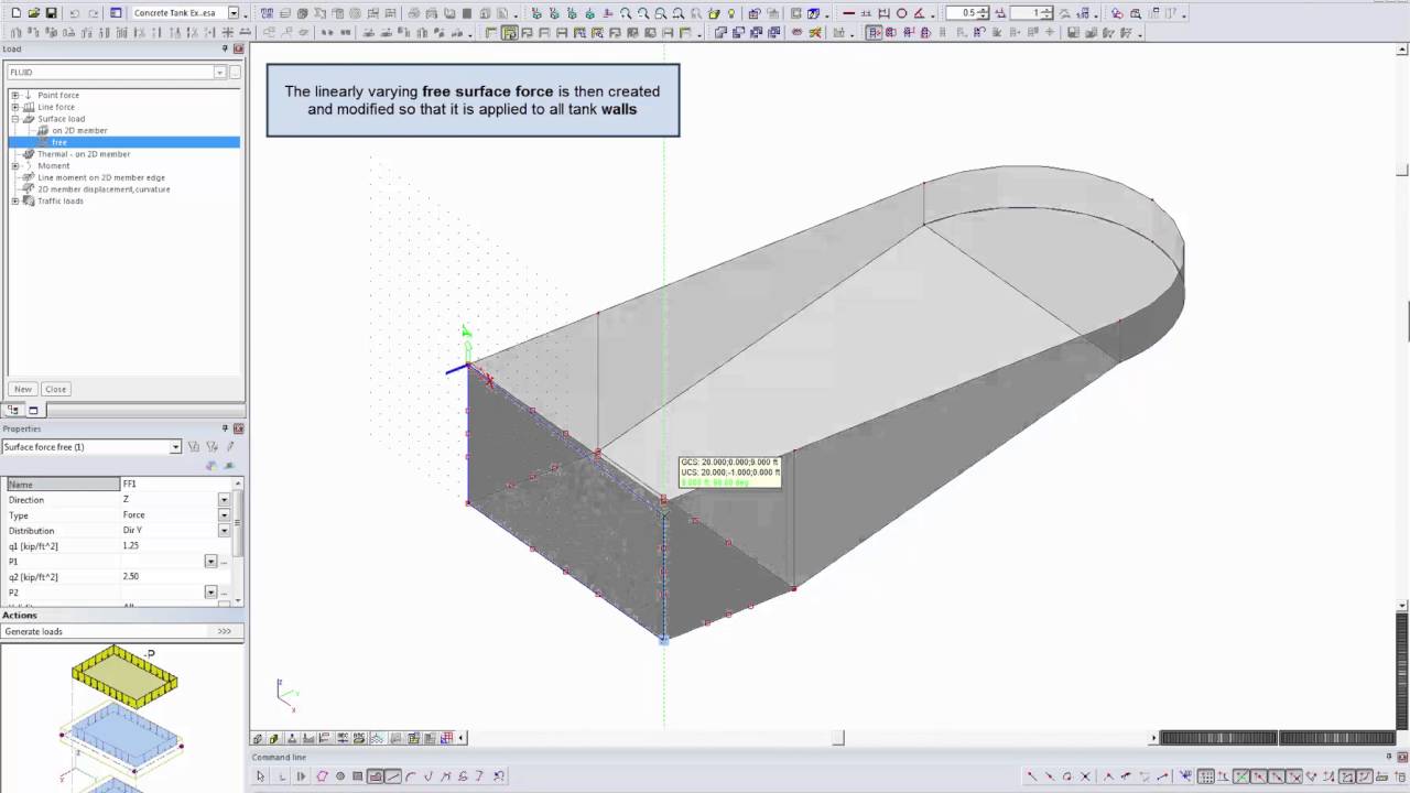 Modeling, Analysis and Design of Tank Structures in SCIA Engineer