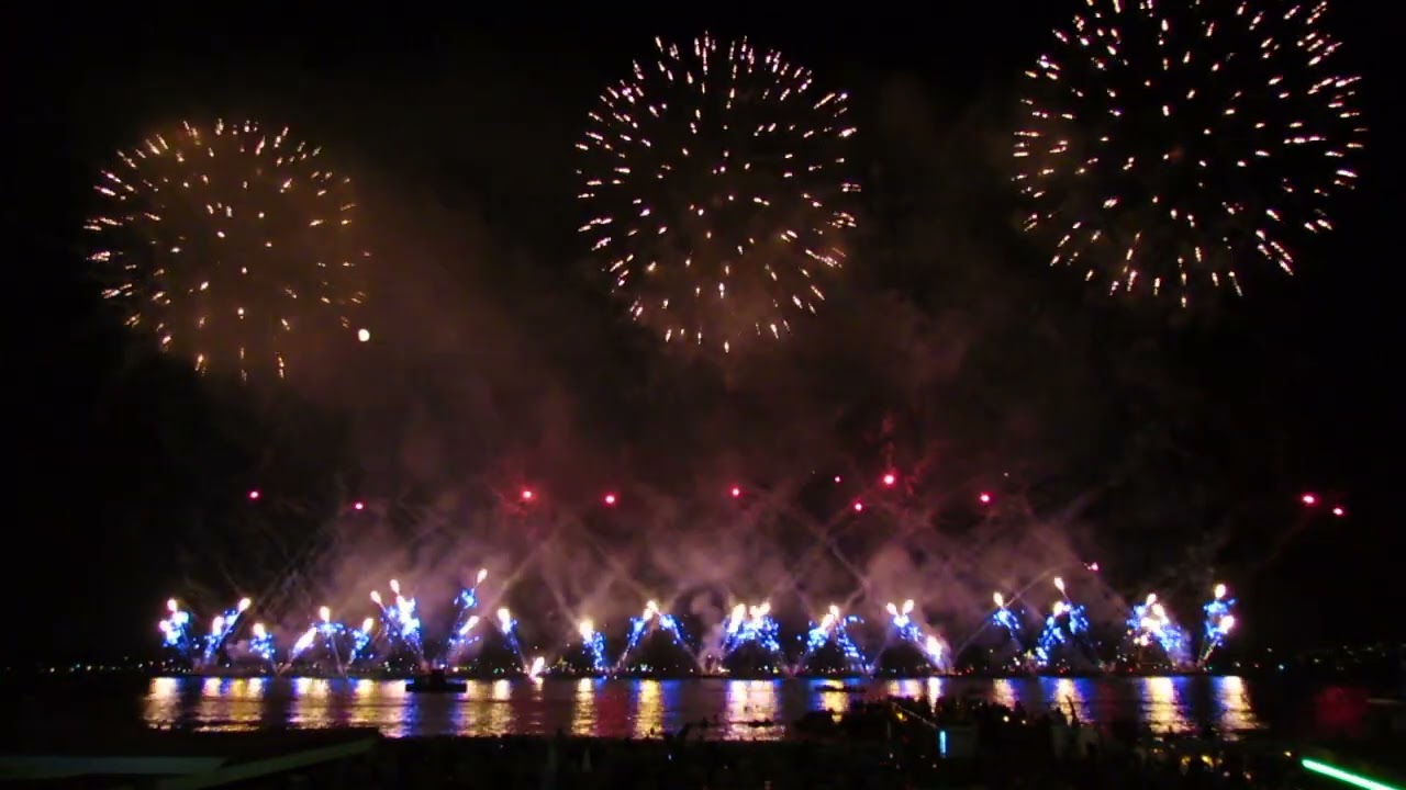 L’Autriche Feux d'artifice - Cannes 29 juillet 2023- Festival Pyrotechnique