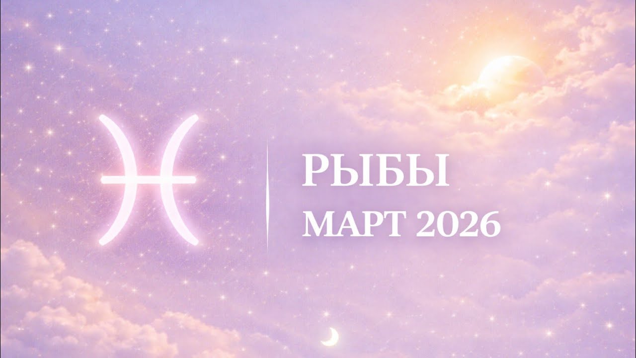 РЫБЫ март 2026 🌑✨ месяц любви и уверенности в себе