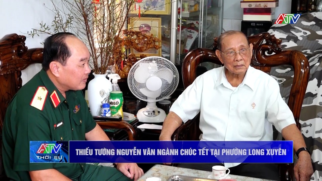 Thiếu tướng Nguyễn Văn Ngành chúc Tết tại phường Long Xuyên và xã Giang Thành|Truyền hình An Giang 2