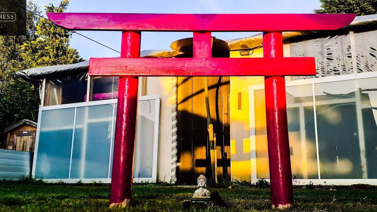 How to make a japanese Torii Gate for your garden decoration - Mini Torii japanese gate