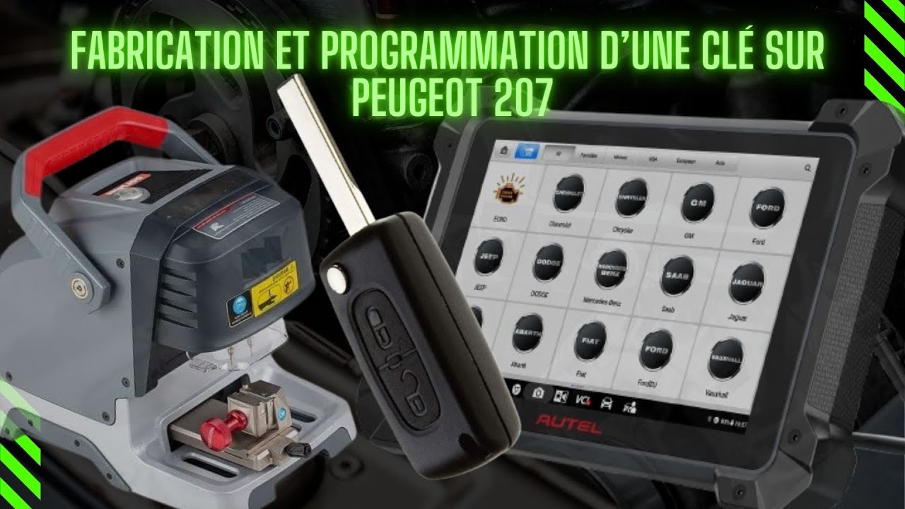 Fabrication et programmation d’une clé sur Peugeot 207