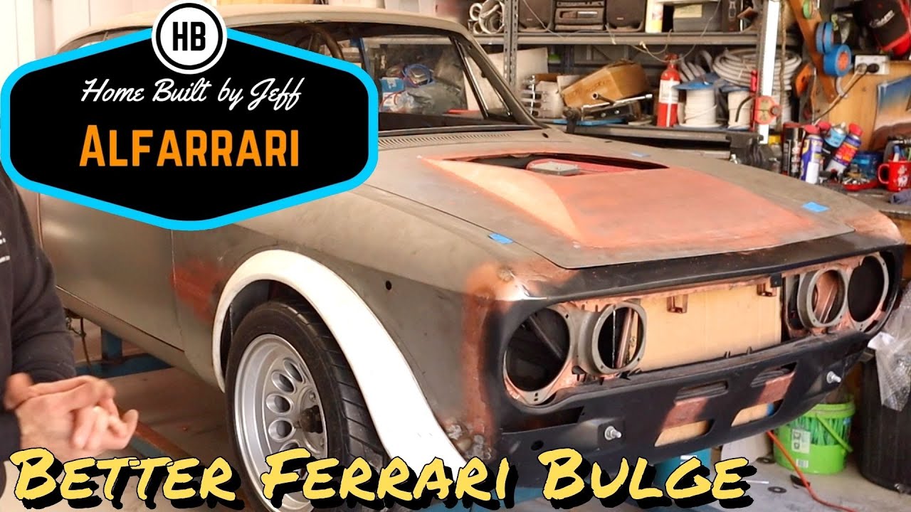 Building a better Ferrari bulge - Ferrari engined Alfa 105 Alfarrari build part 101