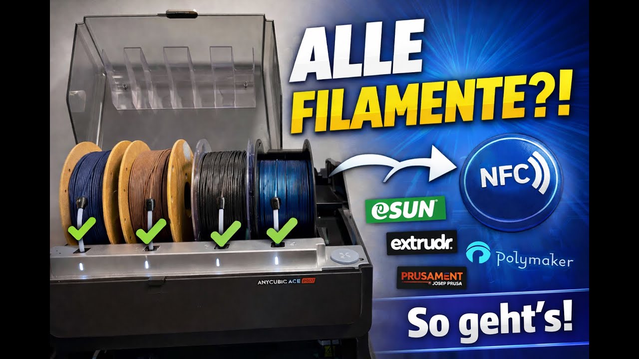 Alle Filamente erkennen? So erstellst DU 🫵 NFC Tags für die ACE Pro!