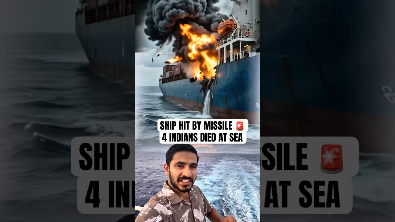 4 Indian Seafarers Killed in Ukraine Missile Attack | Merchant Navy Tragedy🚢 #MerchantNavy #shorts