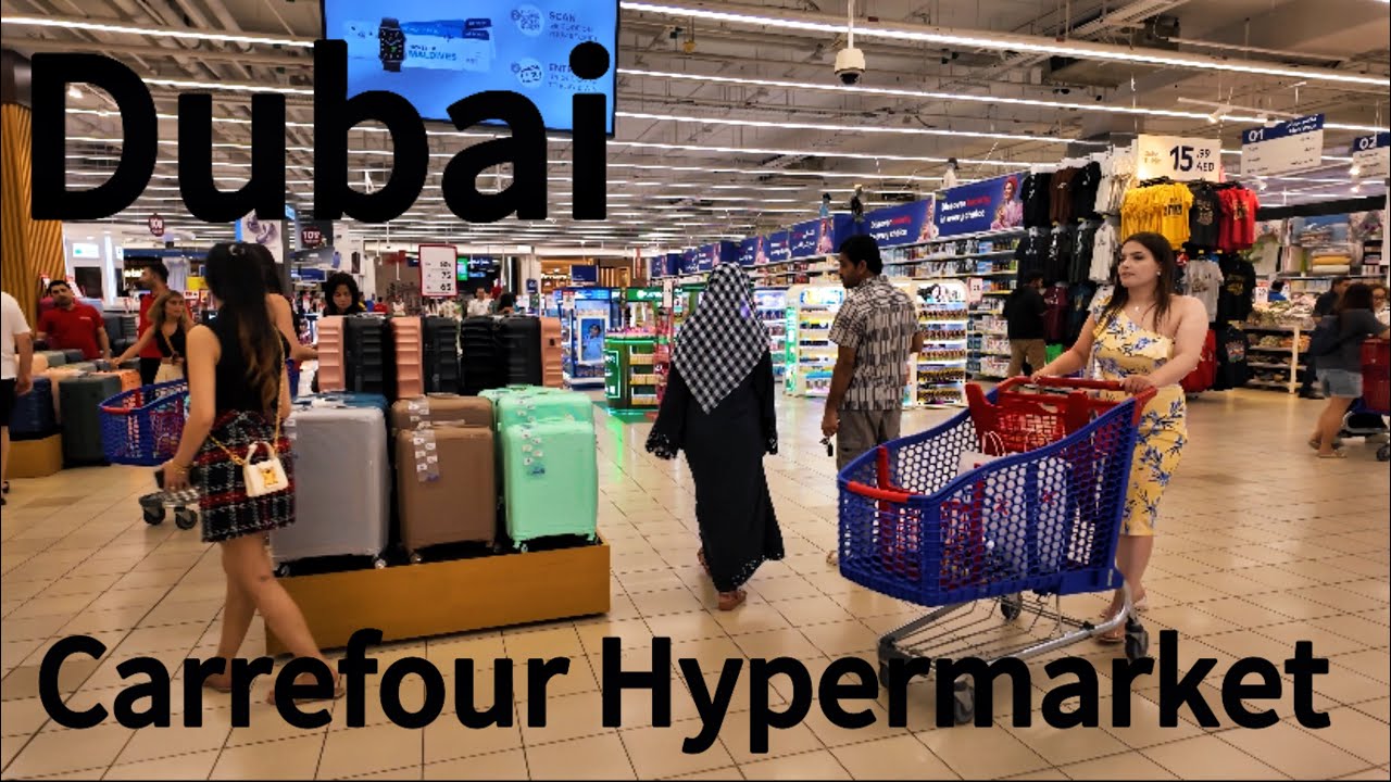 Dubai Carrefour Hypermarket [4K] Dubai Grocery Shopping Walking Tour 🇦🇪 🛒