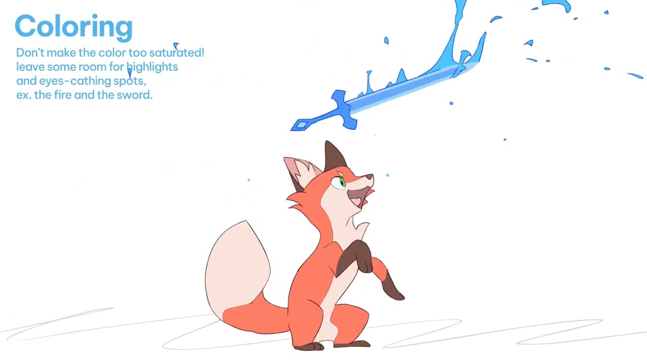 Magic fox | Animation process (with notes!)