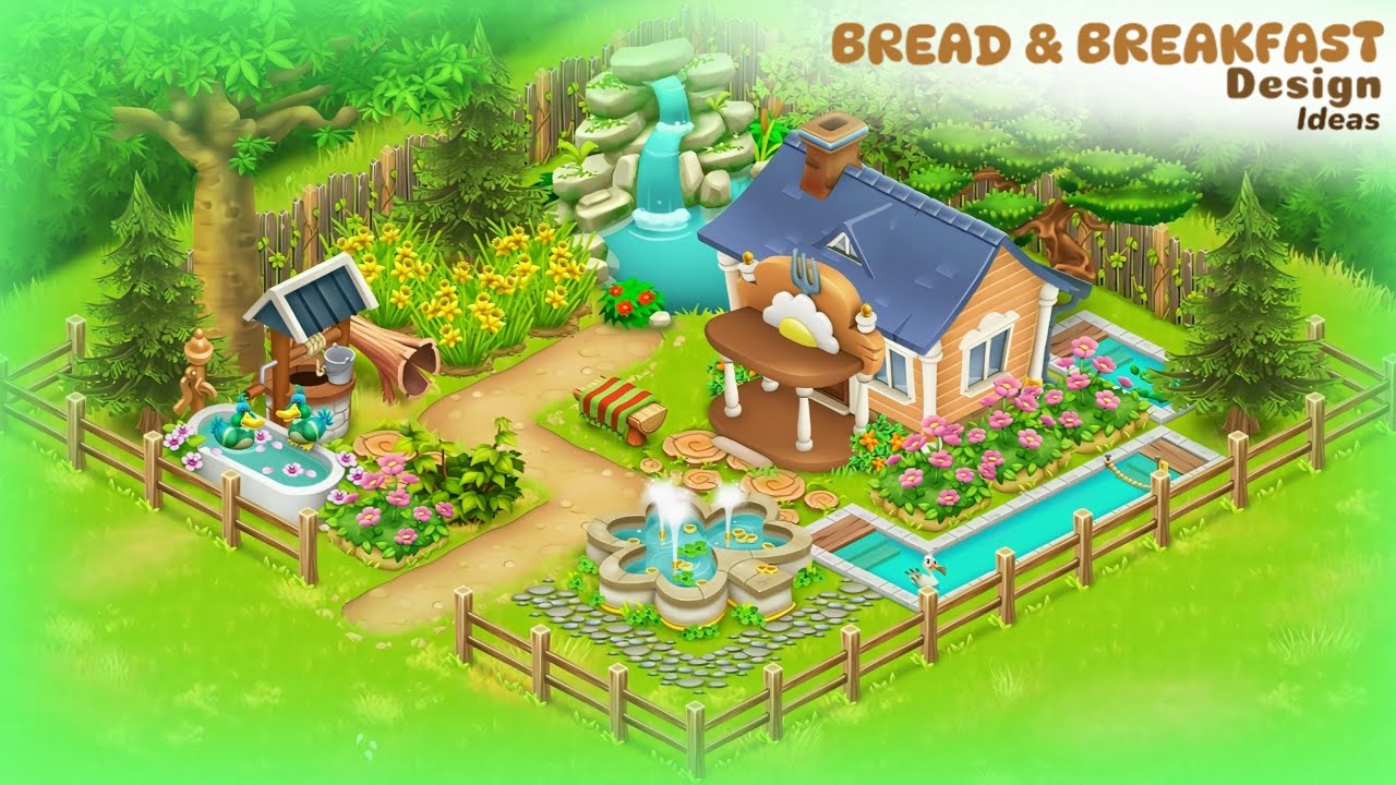 Bread and Breakfast design ideas in Hay Day #hayday 