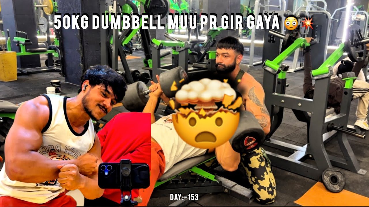 50KG Dumbbell Mere Muu Par Gir Gaya | Mummy ne bnaya Nimbu ka achar | Day :-153