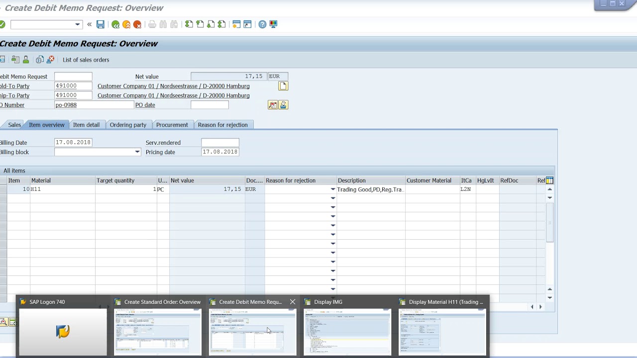 Sales-  Item Category Determination