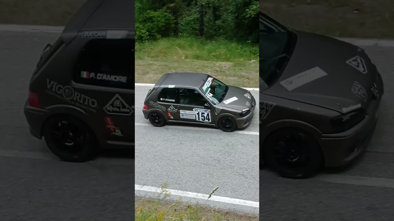Peugeot 106 S16 RS Plus Ascoli 2025 Coppa Teodori salita 2 D'Amore