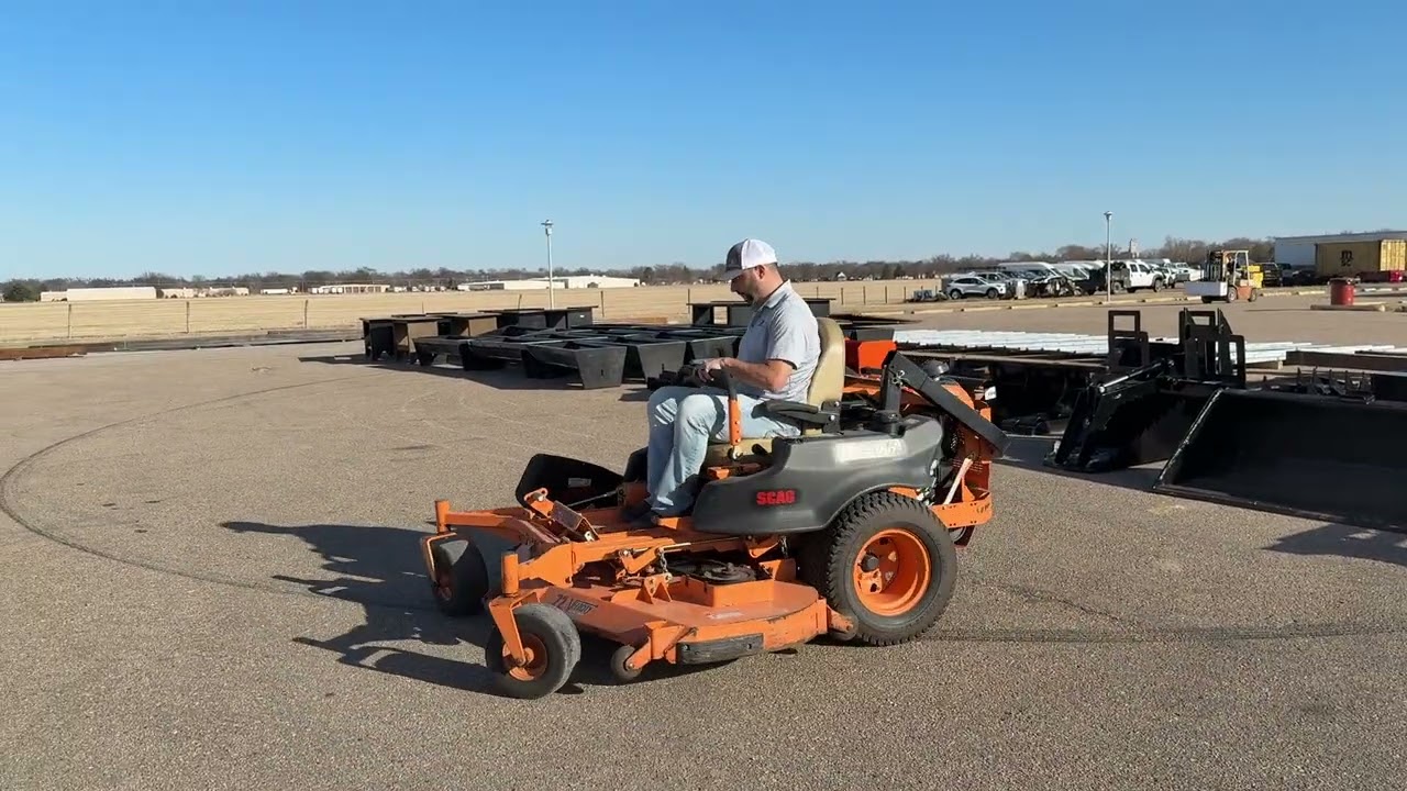 Scag Cheetah Commercial Mid-Deck Zero Turn Riding Lawn Mower Selling at Auction
