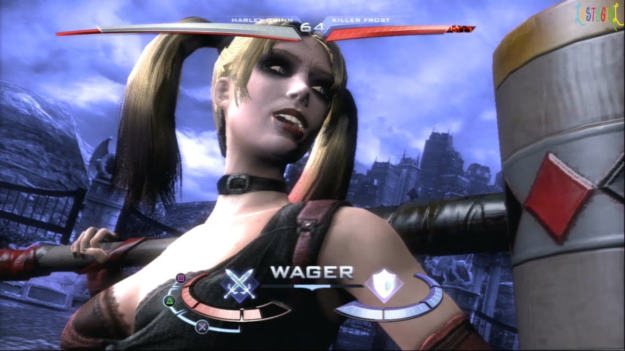 Injustice Gods Among Us Harley Quinn Arkham City Costume Gameplay