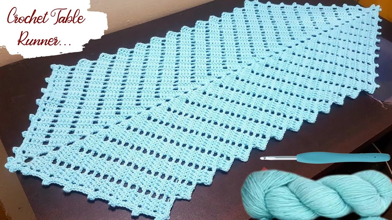 Elegant Long Crochet Table Runner Pattern to Decorate Your Dining Table