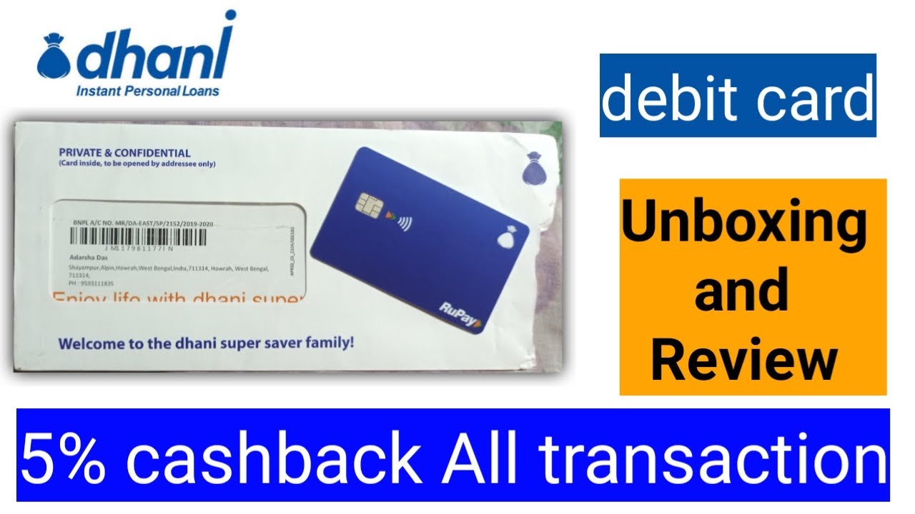 Dhani Supar saver card unboxing and review