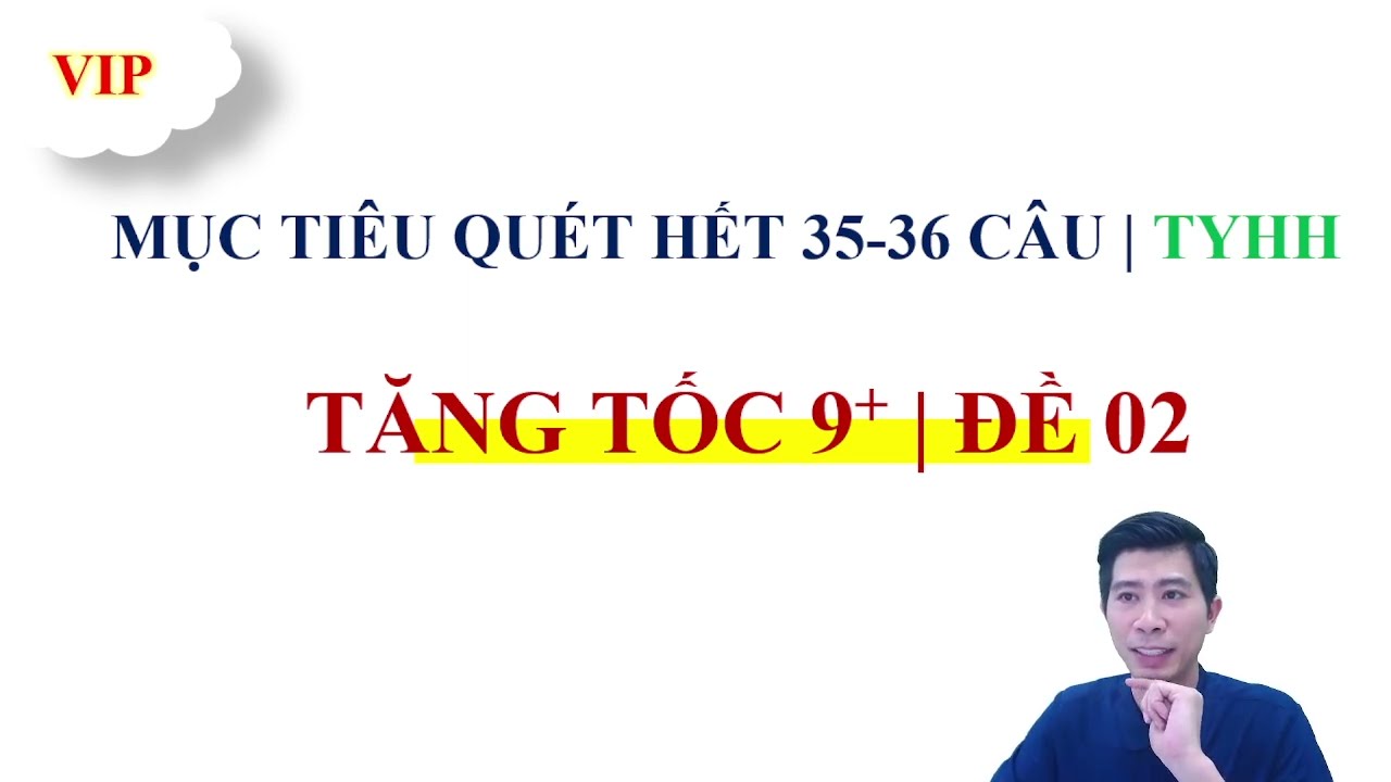 NẮM CHẮC 9+ MÔN HÓA TỐT NGHIỆP  | ĐỀ 02