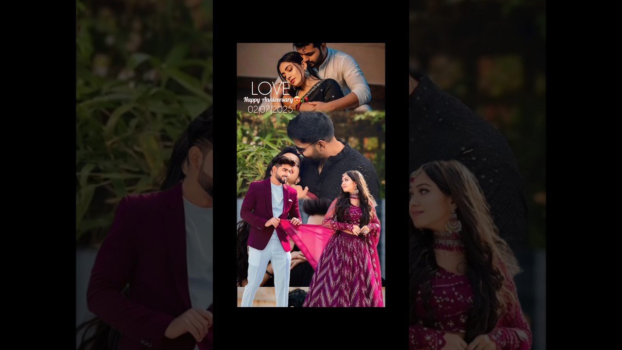 Happy Anniversary Video Editing Inshot | Multiple Photo Frame Reels Editing #shorts​ #anniversary​