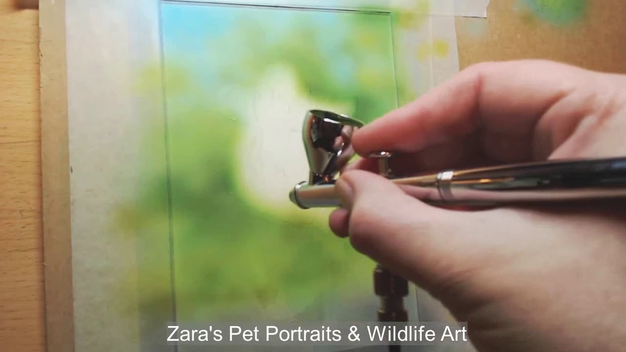 Using an Airbrush for blurry backgrounds