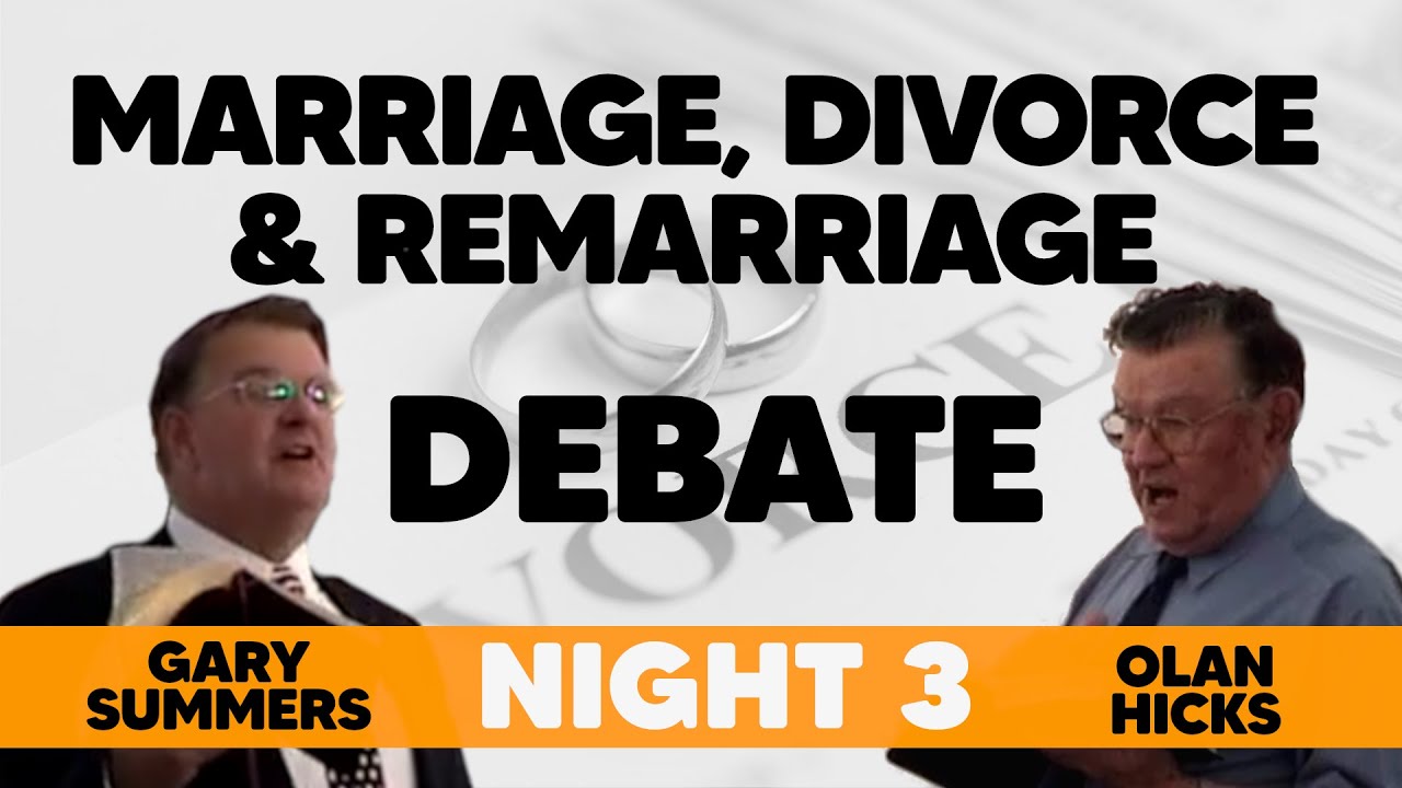 Divorce Debate: Olan Hicks-Gary Summers (Night #3) - Johnny Robertson Tent Meeting