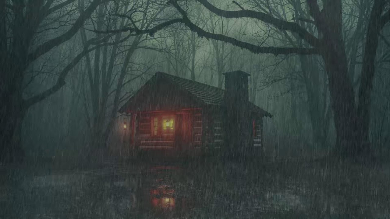 Night Rain Forest Cabin | Deep Sleep and Relaxation