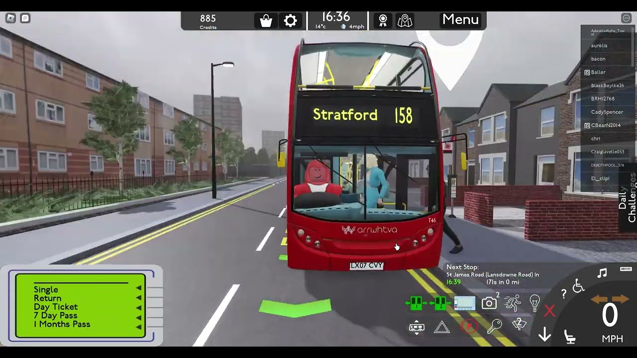 [KICKDOWN + 158 BLINDED] Roblox Croydon | 289 Bus Route