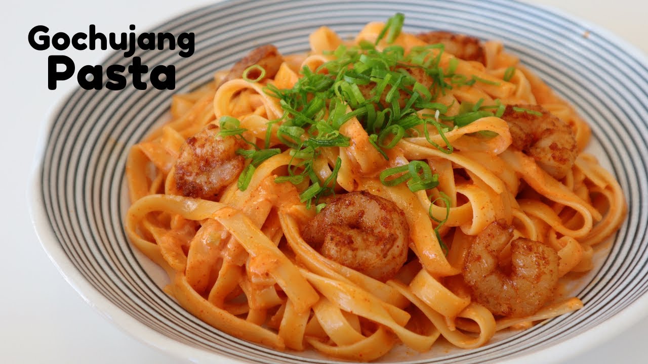 TikTok Viral Gochujang Pasta | Korean-Style Cream Pasta with Shrimp