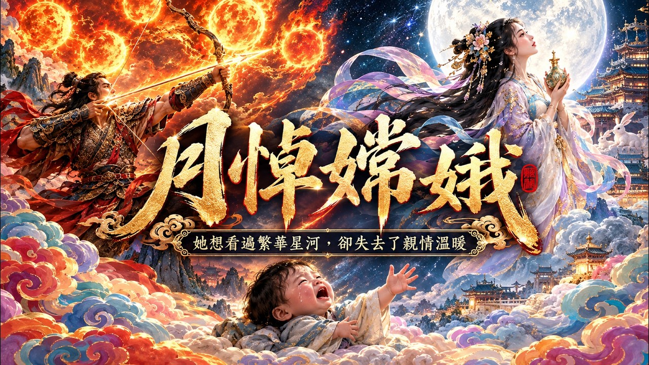 中秋神話懷古曲｜中秋送禮《月悼嫦娥》國風抒情音樂 | 一首讓你聽見嫦娥心聲的歌：她後悔當初的選擇嗎？追逐浮名與溫情：月宮的孤獨，照映人間的萬家燈火 | 黃河子Yellowbox #嫦娥奔月 #羿射九日