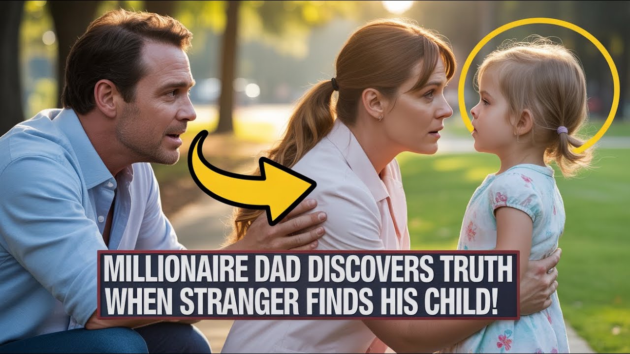 Heartwarming Moment: Millionaire Dad Discovers Amazing Truth When a Stranger Holds His Lost Child!